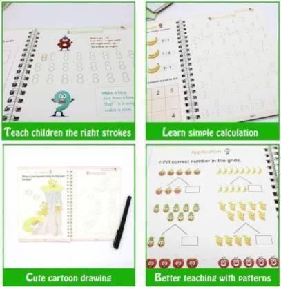 Book - Magic Practice Copybook For Kids (4 BOOKS+10 REFILL) - Vistora