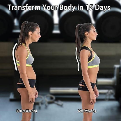 Shoulder & Back Straightener Elastic Spine Support Posture Corrector Belt - Vistora